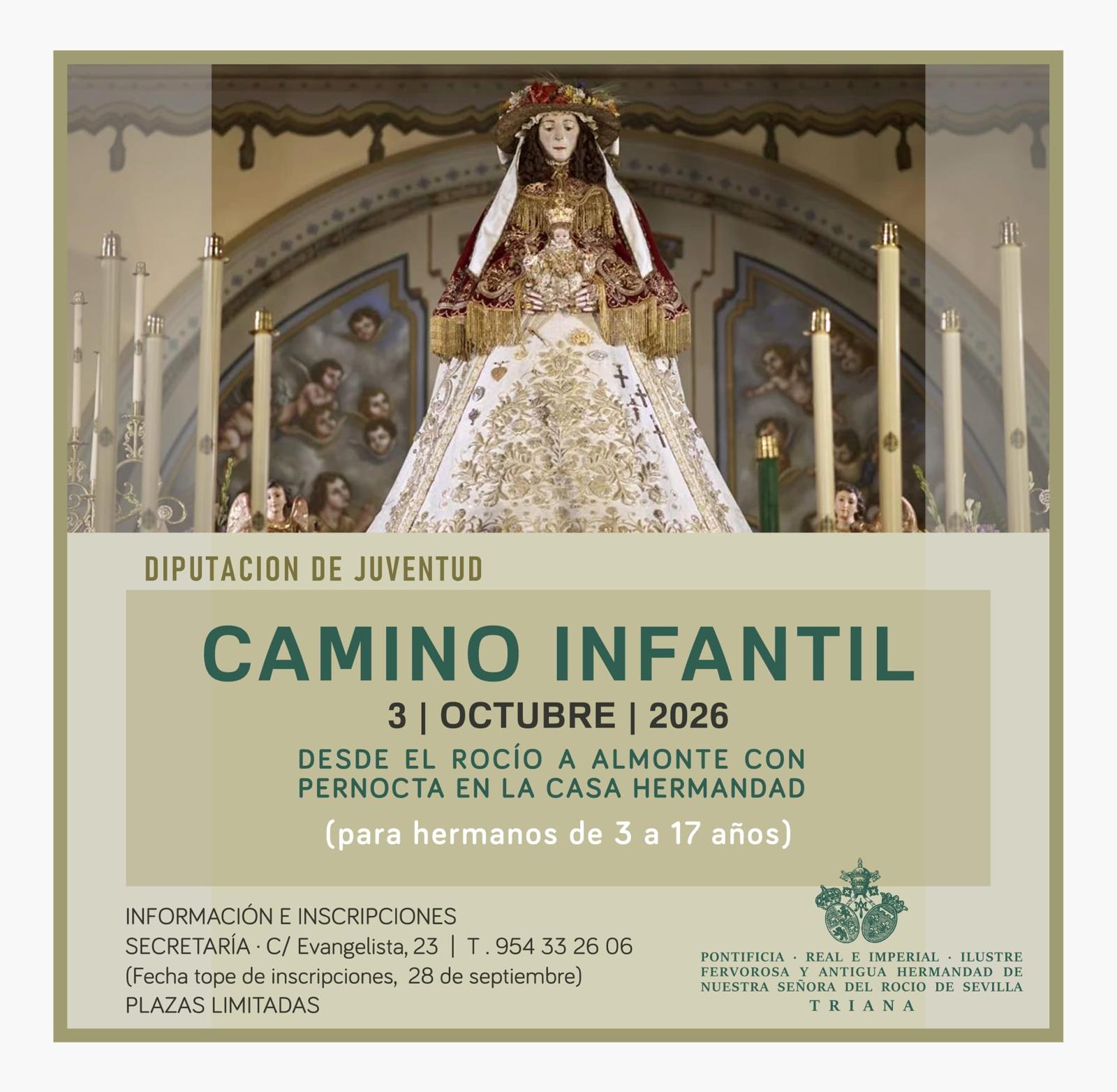 Cartel del Camino Infantil 2026 de la Hermandad del Rocio de Triana